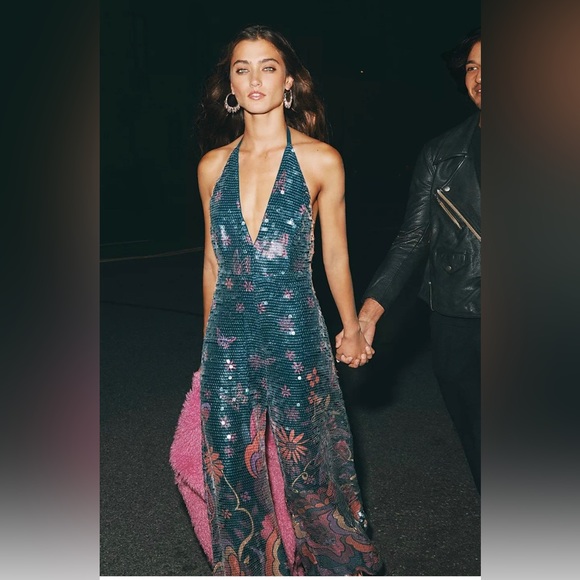 Free People Pants - NWT FREE PEOPLE So Fine Sequin Jumpsuit